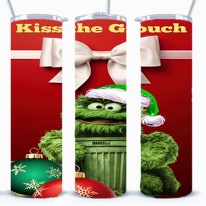 Kiss the Grouch tumbler